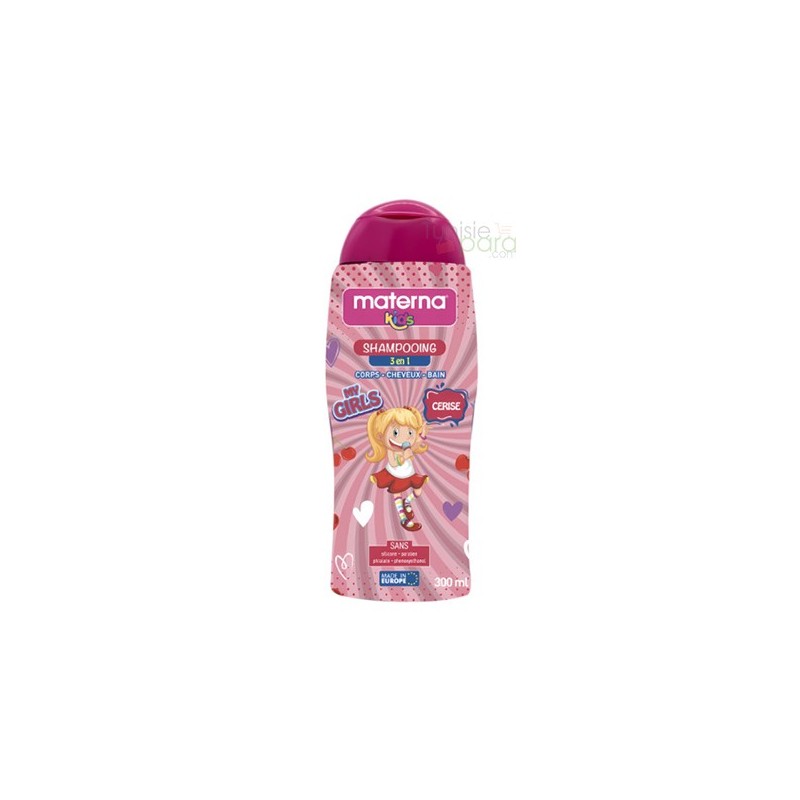 Materna Shampooing 3en1 Kids Cerise 300ml